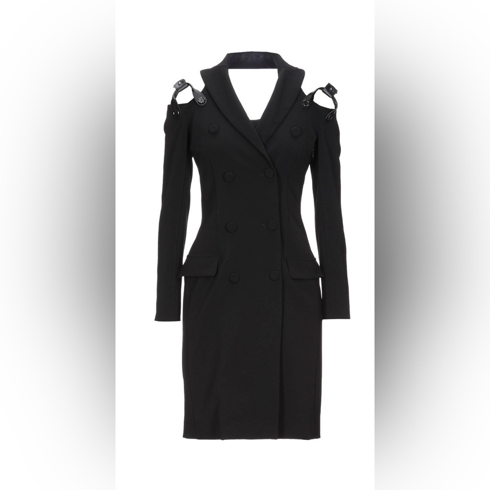 MOSCHINO Blazer Dress with Harness Shoulder Detail